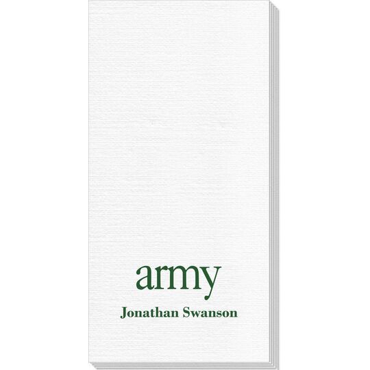 Big Word Army Deville Guest Towels